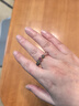 沄汧素圈戒指女款情侶對戒開(kāi)口可調節情人節禮物送男女朋友表白尾戒 多寶串珠開(kāi)口戒指 曬單實(shí)拍圖