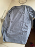 Mr.Bu布先生明星同款男士長(cháng)袖T恤春秋季小白T情侶內搭打底衫純色衣服 圓領(lǐng)-牛仔藍 2XL (185) 曬單實(shí)拍圖
