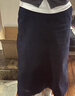 MUJI 女式 彈力燈芯絨 窄裙 長(cháng)半身裙 裙子女裝25年冬季BE1XWA5A 藏青色 XL （165/74A） 曬單實(shí)拍圖