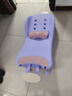 奔麥 兒童洗頭躺椅寶寶洗頭椅床嬰兒洗頭神器孕婦小孩洗發(fā)可折疊女孩 升級PU軟頭枕(柔軟舒適)紫 曬單實(shí)拍圖