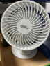 得力（deli）USB桌面風(fēng)扇迷你輕音小電扇家用臥室學(xué)生宿舍辦公室臺式桌面扇臺夾扇 白 曬單實(shí)拍圖