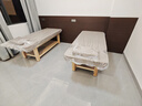 實(shí)木美容床按摩床推拿理療床中醫正骨專(zhuān)用床帶胸洞玩手機款定制 190*80卡其皮直板 曬單實(shí)拍圖