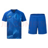 美津濃（MIZUNO）速干男女運動(dòng)短袖T恤專(zhuān)業(yè)品牌簡(jiǎn)約乒乓球服運動(dòng)套裝 藍色82CG43Z128 XL 曬單實(shí)拍圖