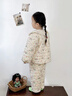 班喜迪女童睡衣套裝秋冬款新款洋氣加厚加絨夾棉寶寶棉服兒童家居服冬季 小兔 100 cm 曬單實(shí)拍圖