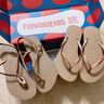 havaianas明星同款Slim細帶夾腳女人字拖平底海邊沙灘夏情侶拖鞋 3581-淺卡其色 35-36 巴西碼 曬單實(shí)拍圖