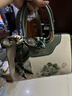ANYSMIC奢侈高端品牌女包國風(fēng)刺繡媽媽新款大容量單肩手提包送媽媽禮物 墨綠配米白 長(cháng)29高22厚12 曬單實(shí)拍圖