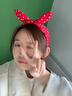 Royal sasa新年禮物發(fā)飾波點(diǎn)發(fā)箍蝴蝶結兔耳朵寬邊頭箍復古發(fā)卡高級感顯臉小 曬單實(shí)拍圖