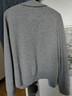 Navigare意大利小帆船簡(jiǎn)約翻領(lǐng)羊毛衫女毛衣秋季休閑通勤親膚舒適針織開(kāi)衫 太空灰 M 曬單實(shí)拍圖