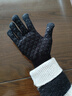 卡爾美（KELME）騎行手套男毛線(xiàn)手套冬季保暖手套防寒觸屏手套跑步運動(dòng)訓練 黑色  曬單實(shí)拍圖
