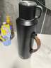 膳魔師（THERMOS）大容量316不銹鋼保溫杯男士高顏值水杯戶(hù)外運動(dòng)水壺一蓋雙飲杯子 膳18黑色1500ML 曬單實(shí)拍圖
