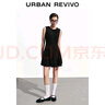 UR2025秋季新款女休閑蝴蝶結無(wú)袖收腰超短款連衣裙UYY750131 黑色 M 曬單實(shí)拍圖