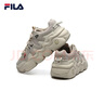 FILA斐樂(lè )官方新款男子籃球鞋復古透氣夏季休閑鞋 燕麥色/黃水泥-OC 41 曬單實(shí)拍圖