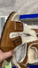 BIRKENSTOCK勃肯德國進(jìn)口女款絨面革Milano Shearling系踝毛毛鞋 麂皮棕窄版1025515 39 曬單實(shí)拍圖