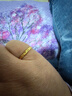 中國黃金（CHINA GOLD）滿(mǎn)天星黃金戒指女款足金活口素圈指環(huán)情人節生日禮物送女友老婆 車(chē)花滿(mǎn)天星戒指【女戒】 約1.45g 曬單實(shí)拍圖