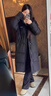 妙奕嘉長(cháng)款棉服女黑色2025新款冬季厚外套棉衣棉襖女學(xué)生洋氣小個(gè)子百搭 袖標長(cháng)款休閑棉服【經(jīng)典黑】 均碼 【建議130斤內】 曬單實(shí)拍圖