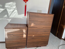 壹品帆誠中古風(fēng)實(shí)木斗柜客廳五斗柜多巴胺抽屜柜床尾柜臥室床尾置物柜 【全實(shí)木材質(zhì)】中古風(fēng)胡桃色-三斗柜61.5CM 曬單實(shí)拍圖