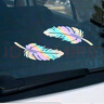 智騁汽車(chē)劃痕貼紙車(chē)貼劃痕遮擋鐳射羽毛創(chuàng  )意個(gè)性裝飾圖案遮蓋電動(dòng)摩托 曬單實(shí)拍圖