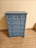 愛(ài)迪威五斗柜實(shí)木特價(jià)清倉臥室抽屜儲物柜客廳收納柜子家用五斗櫥斗柜 60cm長(cháng)4層灰藍色-整體送貨 整裝 曬單實(shí)拍圖