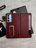 智父榮耀magic v2手機殼新款華為v2磁吸翻蓋視窗真皮全包防摔專(zhuān)用保護套magicv2腕帶支架高端超薄外殼 【瑞紅色】頭層牛皮*腕帶支架*智能視窗 曬單實(shí)拍圖