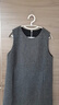 三彩2025冬季新款無(wú)袖背心小A裙連衣裙短裙疊穿無(wú)袖微閃優(yōu)雅S 深邃灰 M 160/84A 曬單實(shí)拍圖