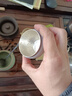 銀器時(shí)代純銀999品茗杯荒地紋抗氧化品茗杯家用主人杯全銀純手工茶杯子 50克+證書(shū) 70ml 曬單實(shí)拍圖