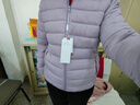 啄木鳥(niǎo)正品女裝輕薄羽絨棉服2025春秋新款立領(lǐng)短款薄款大碼修身外套棉衣 淺紫色 2XL 【建議125-140斤】 曬單實(shí)拍圖