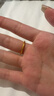 卡鉑亞古法黃金素圈戒指 足金9999實(shí)心素戒小金圈情侶對戒男女尾戒 古法素圈戒指 3.77克（12號）寬約1.9mm 曬單實(shí)拍圖