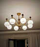 歐普照明（OPPLE）法式中古風(fēng)客廳吊燈高級感天花燈美式輕奢設計師大廳餐廳燈 全光譜中古風(fēng)8頭吊燈B 曬單實(shí)拍圖