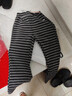 迪士尼女童百搭條紋休閑褲子2026秋冬新款兒童長(cháng)褲中大童加絨直筒微喇褲 曬單實(shí)拍圖