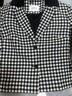 PORTS 寶姿秋冬新品女裝時(shí)尚千鳥(niǎo)格夾克外套LM9J030NFF099 黑色格子 XS (2) 曬單實(shí)拍圖