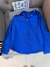 初徑克萊因藍襯衫女長(cháng)袖春夏休閑通勤氣質(zhì)感翻領(lǐng)襯衣面試上衣chic 藍色 M 曬單實(shí)拍圖