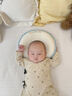 夏娃貝比（evebaby）定型枕嬰兒0-6個(gè)月睡圓頭0-1歲新生兒寶寶糾正睡頭型硅膠枕頭四季 0-1歲 升級腦窩型 艾草枕套 硅膠芯 全身水洗 曬單實(shí)拍圖