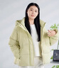 森馬（Semir）陳都靈商場(chǎng)同款90絨羽絨服女2025冬新款寬松短款子插肩袖連帽外套 檸綠（白鴨絨）A42104 L 曬單實(shí)拍圖
