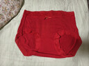 古今（GUJIN）本命年紅色內褲女士蛇年結婚棉襪子套裝中腰抗菌三角短褲頭 曬單實(shí)拍圖