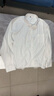 胖大俊【桑蠶絲+莫代爾】大碼白襯衫男長(cháng)袖加肥加大舒彈襯衣 白色 6XL 曬單實(shí)拍圖
