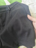 CamalgOri西裝毛呢短褲女秋冬加厚灰色高腰顯瘦小個(gè)子寬松字闊腿打底靴褲女 深灰色 M 曬單實(shí)拍圖