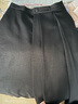 藍地（LANDI）法式通勤黑色壓褶高腰A字半身裙女顯瘦中長(cháng)款半裙冬新品 黑色 M 曬單實(shí)拍圖
