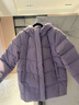 波司登（BOSIDENG）新款羽絨服女短款送媽媽新年騏驥紅連帽加厚90絨商場(chǎng)同款休閑外套 暗紫色6432 S 160/84A 體重約110-130斤 曬單實(shí)拍圖