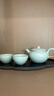 萬(wàn)仟堂（Edenus）茶具套裝 陶瓷茶具茶盤(pán)茶杯套裝茶具禮盒裝高端送禮云起 粉青釉   曬單實(shí)拍圖