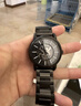 適配阿瑪尼表帶原裝鋼帶男黑武士AR1970 2447 0389 60008 手表帶 AMN-黑色（萬(wàn)寶密中拉絲） 22mm 曬單實(shí)拍圖