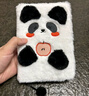 得力（deli）熊貓毛絨筆記本記事本精裝本學(xué)生手工DIY手賬本A6/112張XM201 曬單實(shí)拍圖