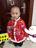 普賓迪東北大花棉襖兒童 民族風(fēng)喜慶兒童新潮夾棉馬甲秋冬盤(pán)扣古風(fēng)立領(lǐng) 紅牡丹棉襖 80 cm 曬單實(shí)拍圖