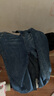 百圖betu女裝春季新款牛仔褲高腰顯瘦彈力哈倫蘿卜老爹褲2401T60 牛仔色 S 曬單實(shí)拍圖