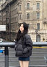 森馬（Semir）超好看短款羽絨服女冬季2025新款白鴨絨加厚小個(gè)子面包服外套 黑色 XL 建議135-145斤 曬單實(shí)拍圖