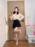 依思 Q（exull）夏季涼拖鞋女2025新款防滑軟底踩屎感拖鞋女外穿一腳蹬增高沙灘鞋 米色【閃閃小福蝶】厚底3cm 37 曬單實(shí)拍圖