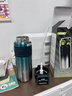 GULOO大容量保溫杯學(xué)生專(zhuān)用不銹鋼雙飲水杯兒童男士高顏值運動(dòng)便攜水壺 墨黑綠 600ml 曬單實(shí)拍圖