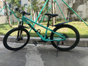 梅隆山地自行車(chē)越野變速公路車(chē)青少年學(xué)生單車(chē)減震輕便單車(chē) SR370-比安奇綠 24英寸 24速 曬單實(shí)拍圖