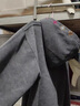 靖颯cleanfit扎染刺繡連帽衛衣男秋冬季美式重磅加絨廓形帽衫潮牌外套 鈦灰色 常規 高品質(zhì) L 曬單實(shí)拍圖