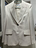 朗姿醋酸高級感職業(yè)白色西服外套女士秋季新款通勤氣質(zhì)西裝 米白色 L 曬單實(shí)拍圖