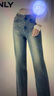 ONLY2025夏季新款設計感修身顯瘦直筒褲九分褲牛仔褲女|125349001 J33 復古350牛仔洗水 XL XL標準褲長(cháng) 曬單實(shí)拍圖